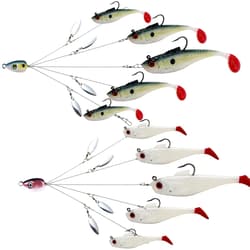 Alabama Boat Trolling Rigs for Bass Crappie Striper - 5 Arms A-Rig Fishing Lures - Thumbnail 1