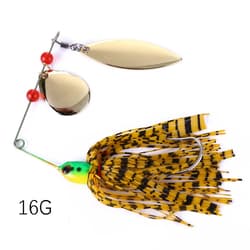 5PCS Chatterbait Blade Spinner Bait with Rubber Skirt Buzzbait Fishing Lures - Thumbnail 7
