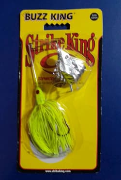 Strike King Buzzbait Spinnerbait "Buzz King" 3/16 oz. Tri-Wing 3 Blade Prop. - Thumbnail 1