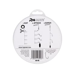 60 lb Pre-Tied Dropper Loop Rigs. Fishing Line Spool. Loops 18 Inches Apart w... - Thumbnail 2