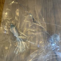 9” Umbrella Rig 4 Arm 11” With 5.5” Squid (9)  8/0 Mustad New Pkg Blue/pink Pep - Thumbnail 3