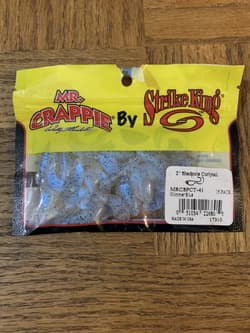 Mr Crappie Strike King Shadpole Curlytail Glimmer Blue - Thumbnail 1