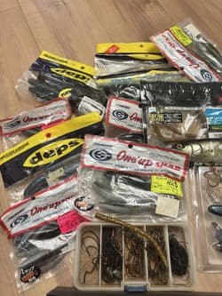 Fishing Lure Bass fishing worm lure line set unused items also available - Thumbnail 3