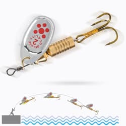 10Pcs Spinner Baits Set Fishing Lures Metal Baits Crankbait Fishing Accessories - Thumbnail 5