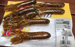 2.5 3.5 4" Tubes Strike King Coffee Berkley Powerbait Yum Xzone Z-Man Goby Green - Thumbnail 6