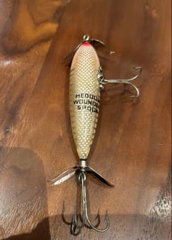HEDDON Wounded Spook XRW Vintage Lure Topwater Frog Pattern - Thumbnail 6
