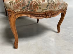 Pair of Louis XV style walnut armchairs, circa 1900 - Thumbnail 12