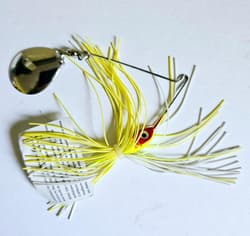 (Lot of 24) Strike King Promo Spinnerbait 1/4 oz Chart/WH Draws Fish to Surface! - Thumbnail 1