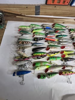 Lot of 71 USED Salmon Trolling J Plugs. Multiple sizes And Makes. - Thumbnail 2