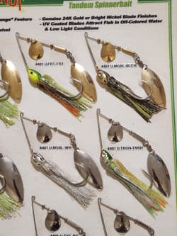Yakima Baits Hildebrandt Elite Pro-Series Spinnerbait Display Sample Board  - Thumbnail 5