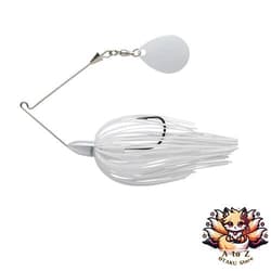 NEW Keitech Baby T-Bone Spinnerbait Single Colorado SC 1/4oz #010 Super White - Thumbnail 1