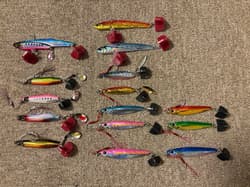 JACKALL Makimaki Vibrant 40g/60g Metal Jig Set Used Good Condition - Thumbnail 1
