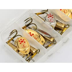 10Pcs Spinner Baits Set Fishing Lures Metal Baits Crankbait Fishing Accessories - Thumbnail 7