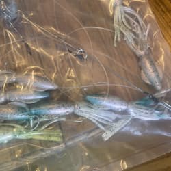 9” Umbrella Rig 4 Arm 11” With 5.5” Squid (9)  8/0 Mustad New Pkg Blue/pink Pep - Thumbnail 7