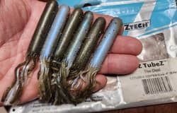 2.5 3.5 4" Tubes Strike King Coffee Berkley Powerbait Yum Xzone Z-Man Goby Green - Thumbnail 4