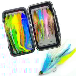 Fishing Accessories 9 Pcs Lure Set with Feather Hooks and Carrying Box - Thumbnail 2