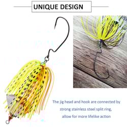 Spinnerbait Fishing Lures Kit, 6pcs Bass Buzzbait Hard [MIXED]  - Thumbnail 5