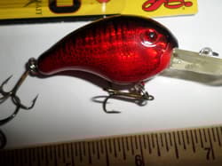 3 Crankbait Strike King KVD 1.5  One pro model & 2 Square bill lures RED - Thumbnail 5