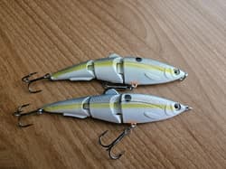 (2) Strike King Sexy Swimmer Jointed Swimbait Fishing Lures, DISCONTINUED  - Thumbnail 2