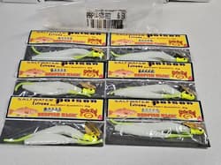 (6) Strike King 1/4oz Redfish Magic SALTWATER POISON SWIM'N JIG...#863...NOC!!! - Thumbnail 1