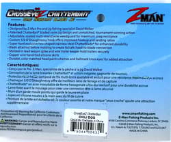 (6) Z-Man 3/8 Oz Crosseyez Chatterbait Fishing Lure Chili Dog CBCE38-10 New - Thumbnail 4