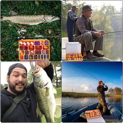 	PLUSINNO Fishing Accessories Kit 263pcs Fishing Tackle Kit with Tackle Box	 - Thumbnail 5