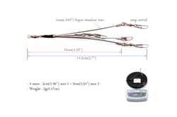 lot of 10ea Duri Fishing Finesse Umbrella (Alabama) Rig - Thumbnail 2