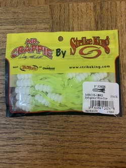 Mr. Crappie Strike King 2” Joker Refrigerator White Glow-BRAND NEW-SHIPS N 24HRS - Thumbnail 1