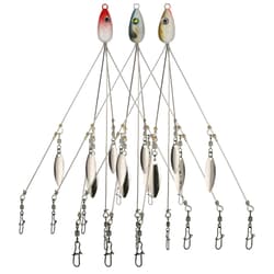 3 Pcs 8.5 in 0.6 Oz Alabama Rigs, 5 Arm Umbrella Rig Swimbait with 4 Willow L... - Thumbnail 1