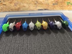 GAMAKATSU G-BOX JIG CASE #G3600SF & 10 1OZ ASSTD JIG HEADS FISHING ACCESSORIES  - Thumbnail 3