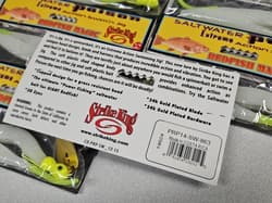 (6) Strike King 1/4oz Redfish Magic SALTWATER POISON SWIM'N JIG...#863...NOC!!! - Thumbnail 3