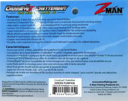 (6) Z-Man 3/8 Oz Crosseyez Chatterbait Fishing Lure Green Pumpkin CBCE38-03 New - Thumbnail 4