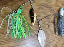 Spinnerbait, Bassbait, Rabaji, Gamakatsu, D-zone, Evergreen 6pcs Used - Thumbnail 2