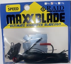 Raid Japan Bladed Jig Maxx Blade Type-Speed 11g 02 Shikkoku  Chatterbait - Thumbnail 1
