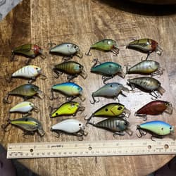 Lot Of 18 Squarebill Crankbaits Xcite Strike King Ark Unbranded No Combined Ship - Thumbnail 10