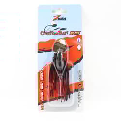 Zman Chatterbait Elite 3/8 oz Sinking Lure Black Red (1515) - Thumbnail 1