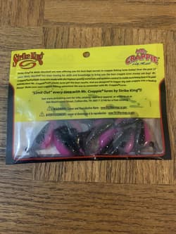 Mr. Crappie Strike King 2” Shadpole Pink Tuxedo - Thumbnail 4