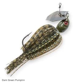 Project Z Chatterbait Spinnerbaits, Dark Green Pumpkin, 1/2 oz - Thumbnail 2
