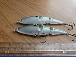 (2) Strike King Sexy Swimmer Jointed Swimbait Fishing Lures, DISCONTINUED  - Thumbnail 3