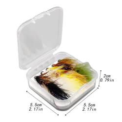 5x Fly Fishing Flies with Hook Size 8 Hook Hand Tied Fly Fishing Accessories - Thumbnail 2