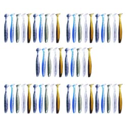 50Pcs Soft  Silicone Bait Wobbler Fishing  Fishing Accessories 5cm P3S43701 - Thumbnail 1