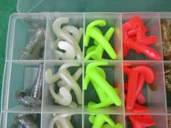 Woodstream Tackle Box w/ Fishing Supplies Lures Bait Hooks Strike King Heddon - Thumbnail 10