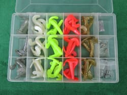 Woodstream Tackle Box w/ Fishing Supplies Lures Bait Hooks Strike King Heddon - Thumbnail 9