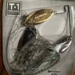 DISCONTINUED TERMINATOR T-1 TITANIUM 3/8 OZ SPINNERBAIT Emerald Shiner! New - Thumbnail 3