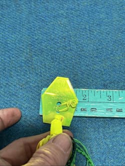 Large Original Chatterbait Green Yellow And Gold Fishing Lure - Thumbnail 10