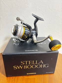Shimano Stella SW8000HG Saltwater Spinning Reel, Excellent Condition - Thumbnail 1