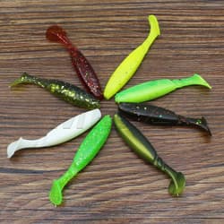 25 PCS Soft Fishing Lure Paddle Tail Swimbait for Bass Trout Walleye Crappie - Thumbnail 8