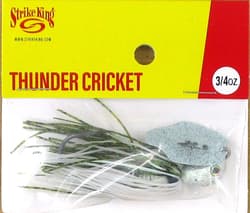 (12) Strike King 3/4 Oz Thunder Cricket Bladed Vibrating Jigs Olive Shad New - Thumbnail 3