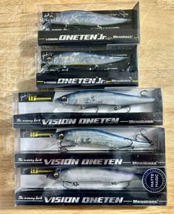 Megabass (Lot Of 5) Ito Vision 110 Jr. & Vision 110 Suspending Jerkbaits! NWT! - Thumbnail 1