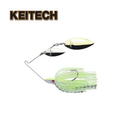NEW Keitech T-Bone Spinnerbait Double Willow DW 1/2oz #511 Green Pumpkin Craw - Thumbnail 2